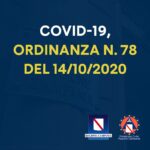 COVID-19, ORDINANZA n. 78 DEL 14 OTTOBRE 2020