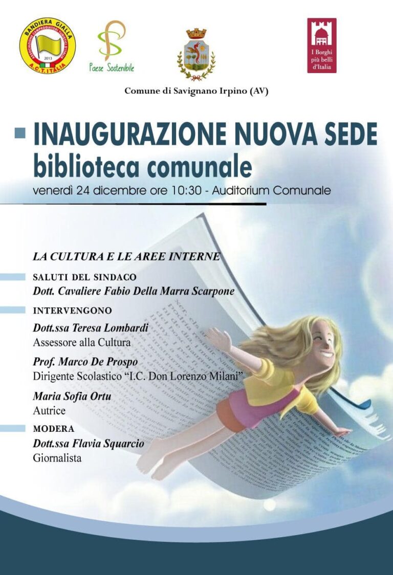 Inaugurazione della nuova sede della biblioteca comunale 📚