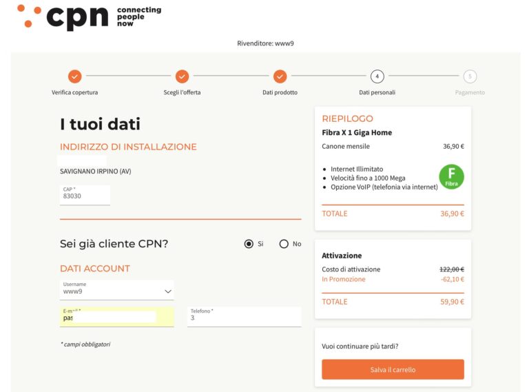 Fibra ottica a Savignano Irpino: disponibile.