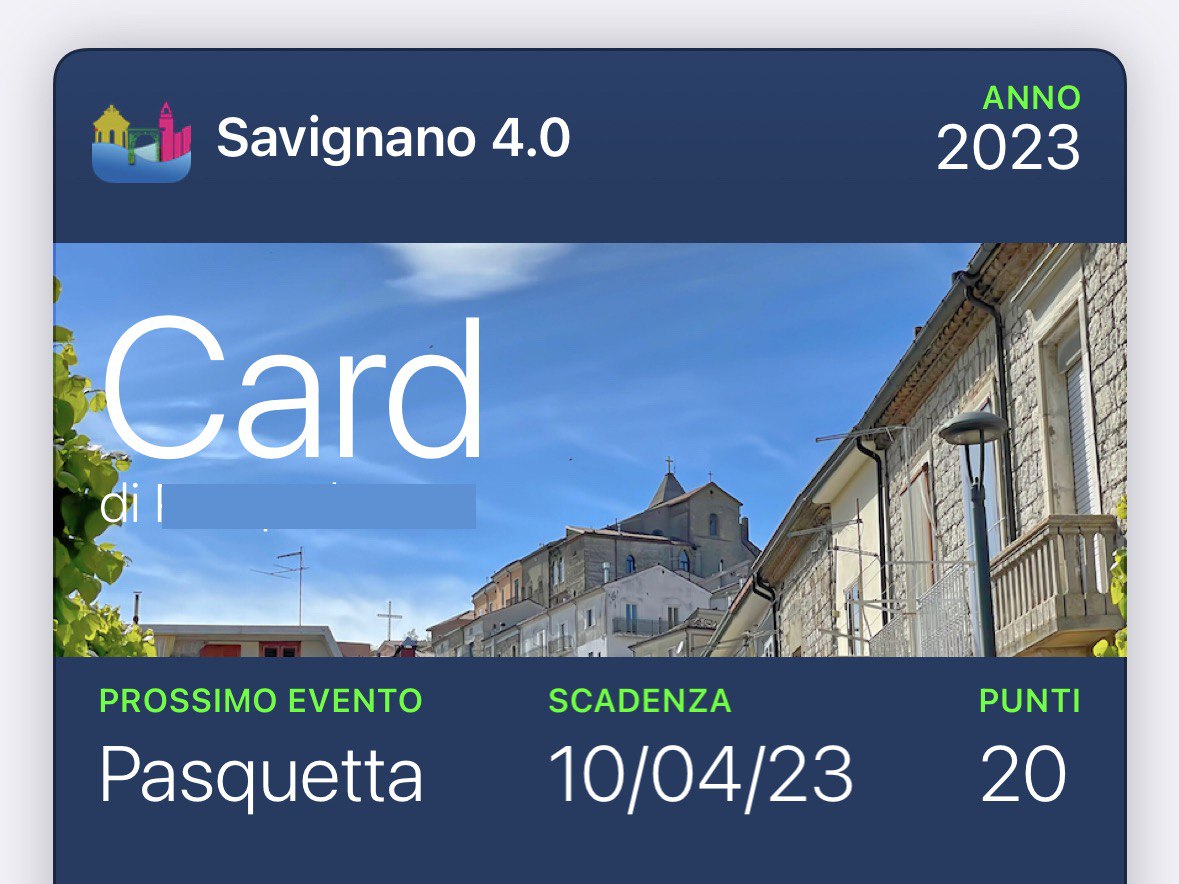 SavApp: Crea la CARD 💳 del borgo e Guadagna Punti