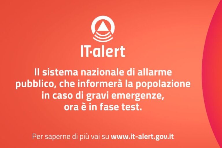 ITAlert – Il 12 settembre i test sulla Campania